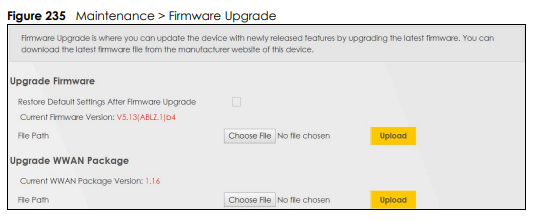 Firmware upgrade 
