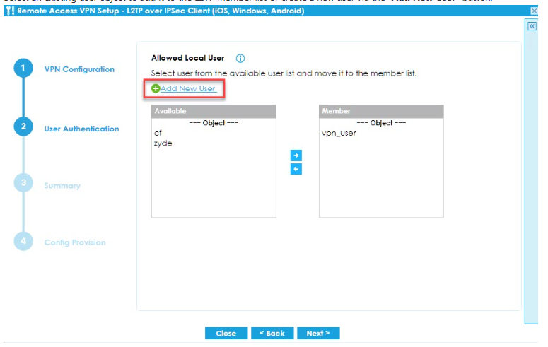 Configure User Authentication