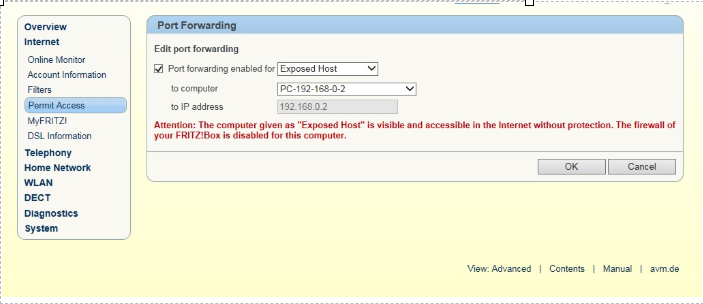 Port forwarding