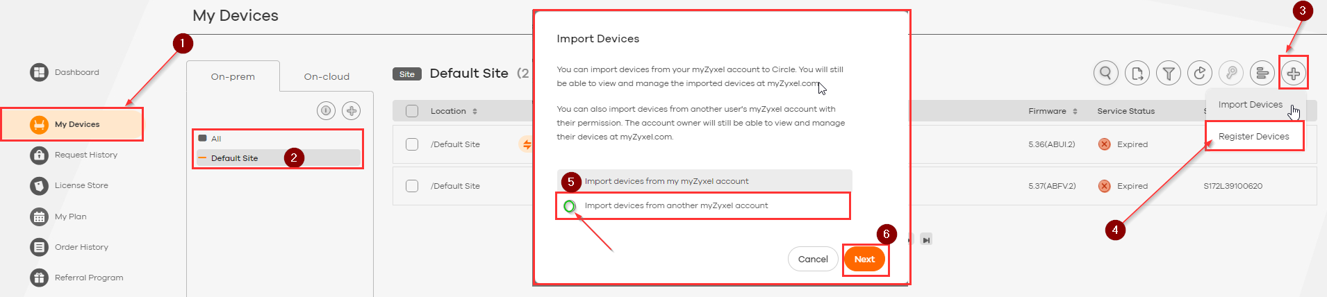 Registering Devices