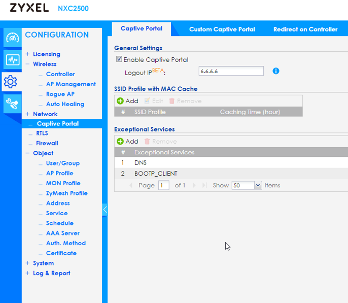 NXC Wireless LAN Controller [Captive Portal:] - How to Setup a