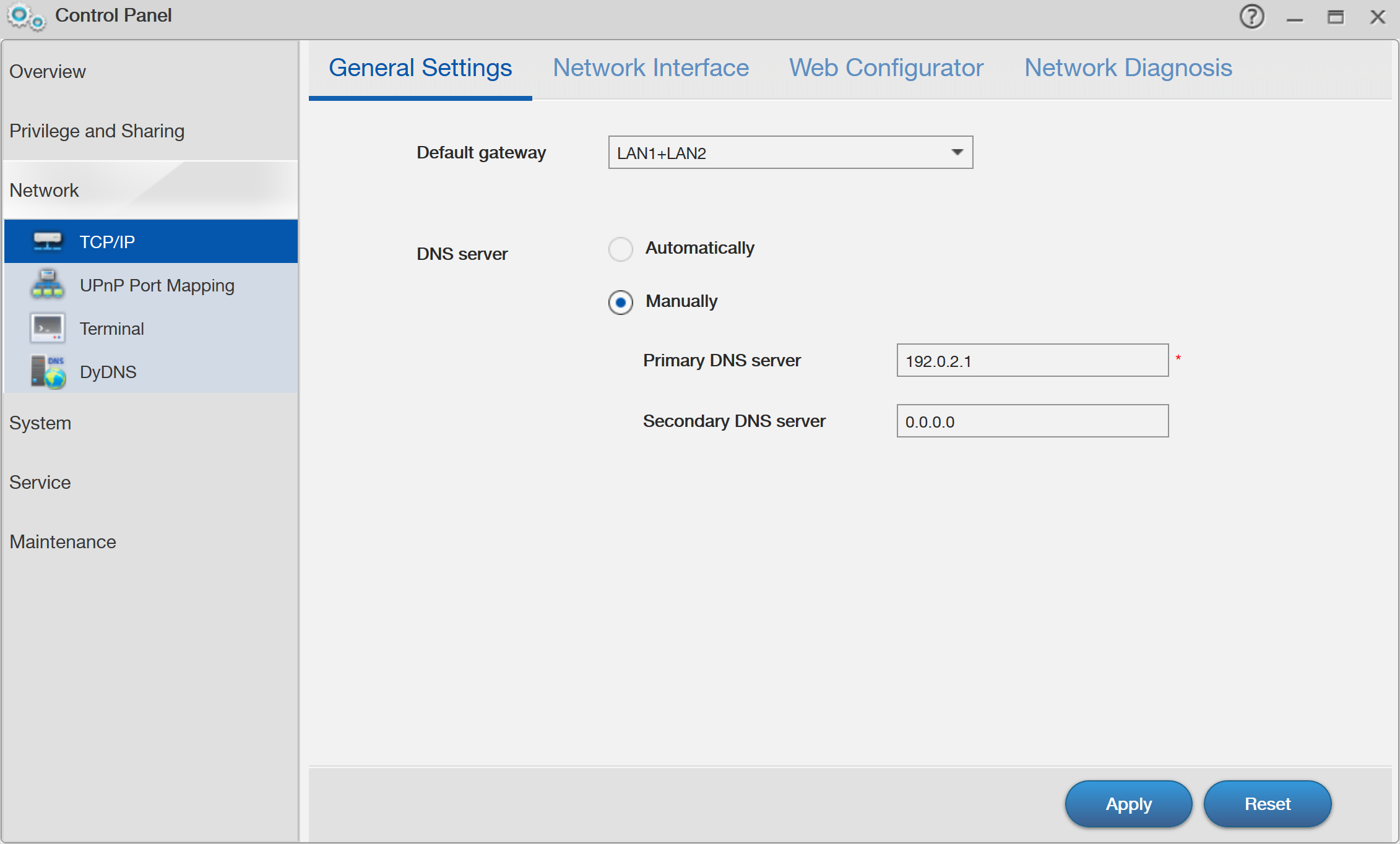 nas no configured interfaces were found