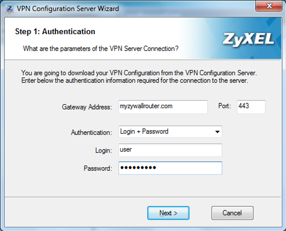 configuration vpn routeur zyxel