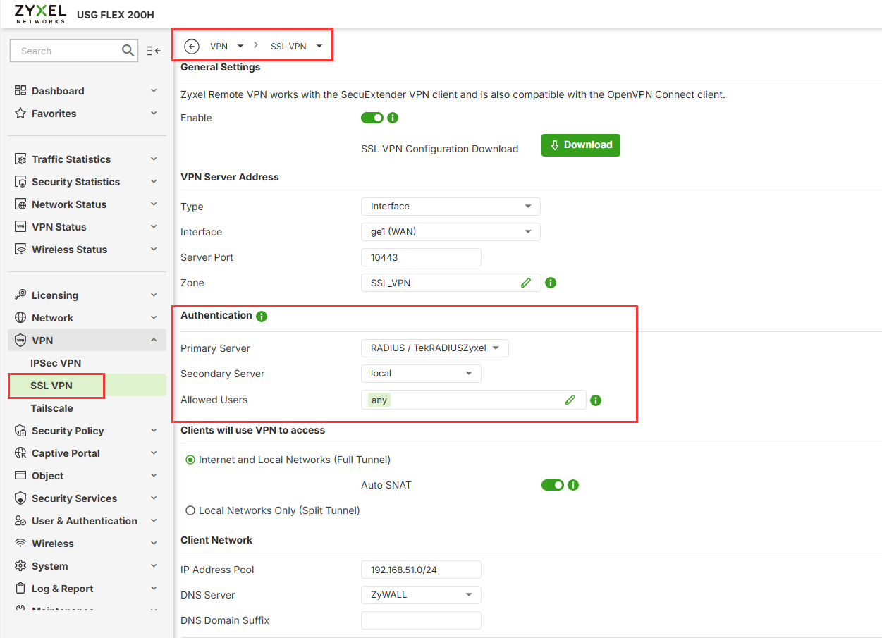  SSL VPN